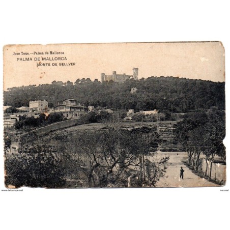 Postal  de palma de mallorca monte bellver