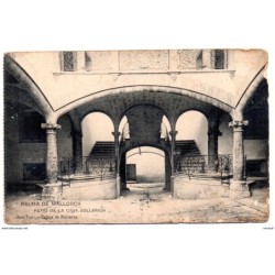 Postal  de palma de mallorca patio de la casa sollerich