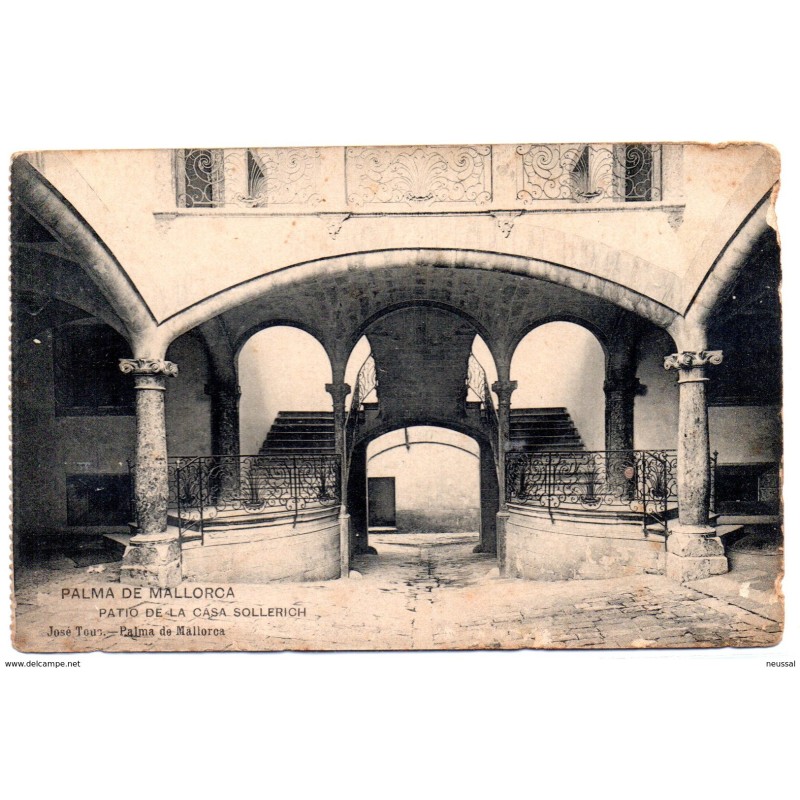 Postal de palma de mallorca patio de la casa sollerich Postal de palma de mallorca patio de la casa sollerich