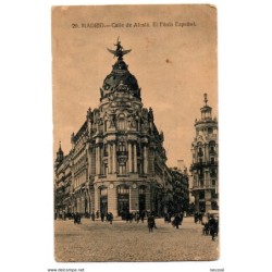 Postal  de madrid  calle alcala