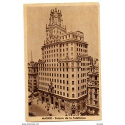 Postal  de madrid  palacio de telefonica