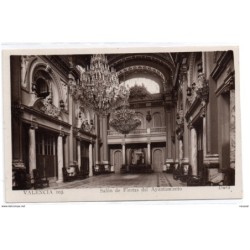Postal  de valencia salon de fiestas del ayuntamiento
