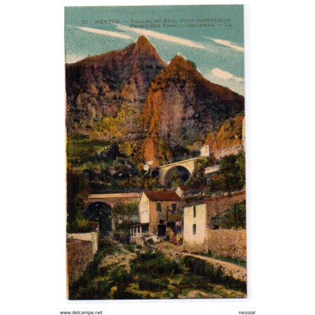 Postal  de pontaintlouis Menton