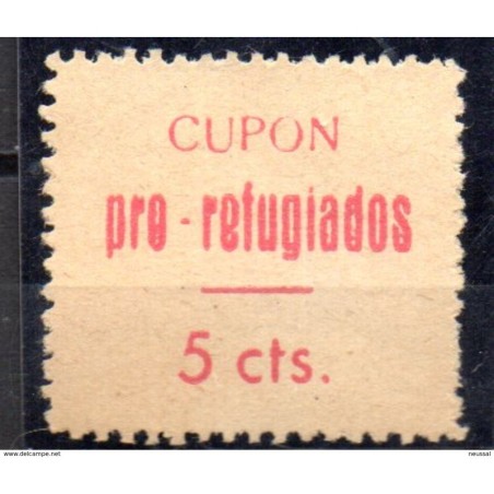 Viñeta de cupon pro refugiados 5cts