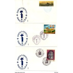 17 cartas de espamer 77 con matasellos de diferentes lugares