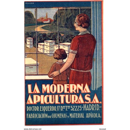 Tarjeta plubicidad  la moderna apicultura