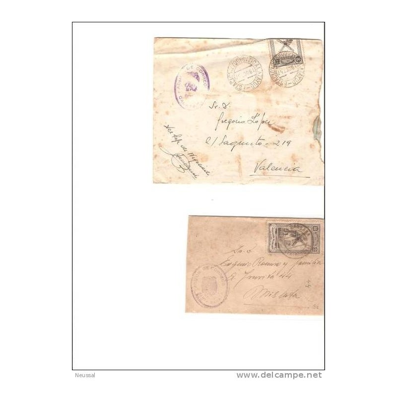 2 cartas con viñetas 2 cartas con viñetas