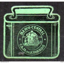 Viñeta de banco central caja de ahorros