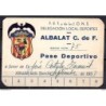 Pase deportivo del albalat de 1953 FET y de las Jons