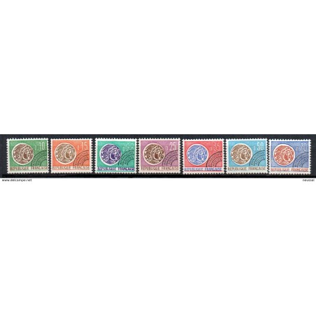 Serie timbres preobliteres  n 1239 Francia