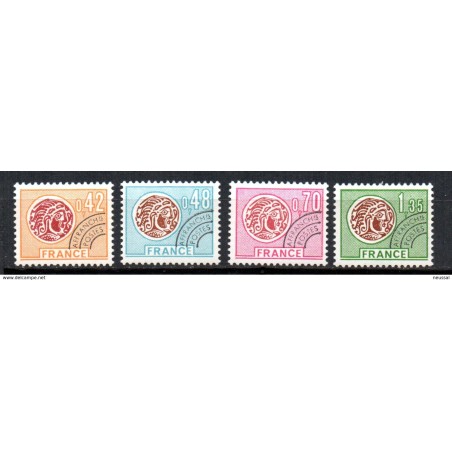 Serie timbres preobliteres  n 1347  Francia