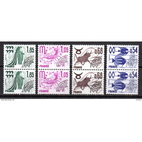 Serie en pareja  timbres preobliteres  n 1469  Francia