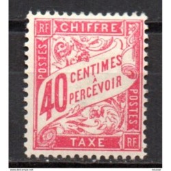 Sello timbres taxe  n 35  Francia