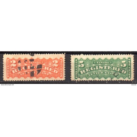 Sellos n 12 timbres pur lettres chargees Canada