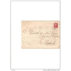Carta a madrid cuño rodillo por detras
