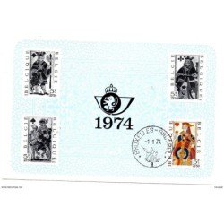 Tarjeta especial de 1974 belgica