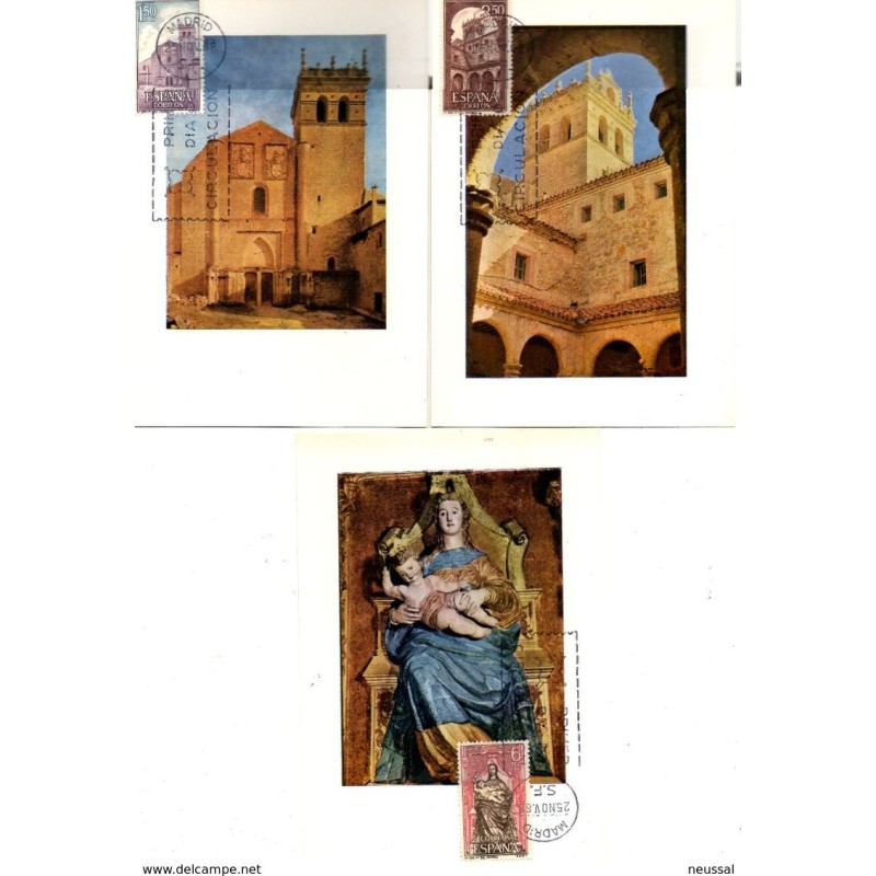 Serie n 189496 monasterio de santa maria del parral Tarjetas maximas Serie n 189496 monasterio de santa maria del parral Tarjetas maximas