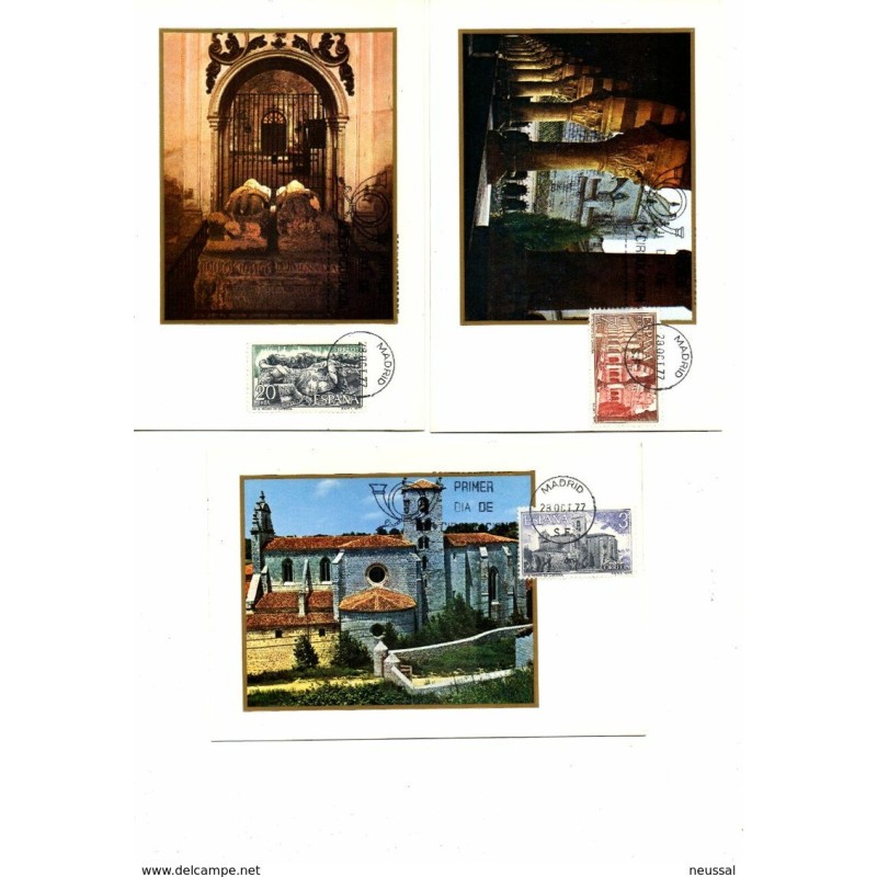 Serie n 24435 monasterio de San Pedro de Cardeña Tarjetas máximas Serie n 24435 monasterio de San Pedro de Cardeña Tarjetas máximas