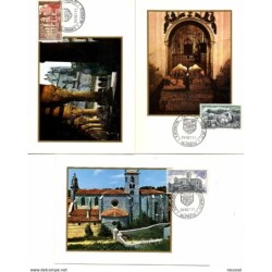 Serie n 24435 matasellos burgos  Tarjetas máximas
