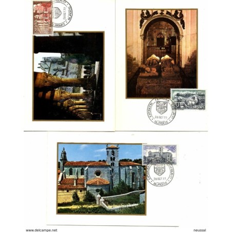 Serie n 24435 matasellos burgos  Tarjetas máximas