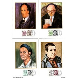 Serie n 24569 Personajes españoles  Tarjetas máximas