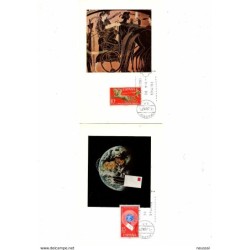 Serie n 20412  Alegorias  Tarjetas máximas