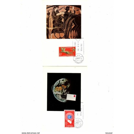 Serie n 20412  Alegorias  Tarjetas máximas