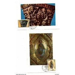 Serie n 23001 matasellos especial navidad  Tarjetas máximas