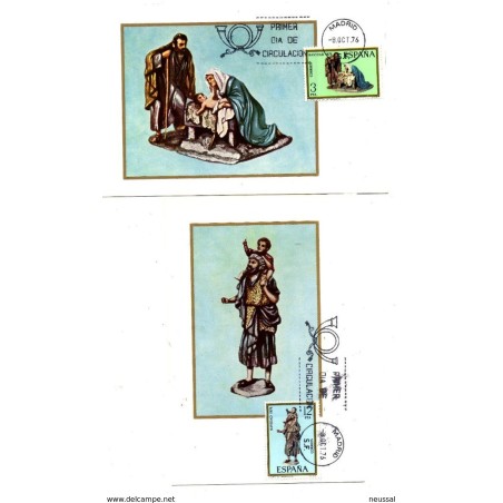 Serie n 23689  navidad  Tarjetas máximas