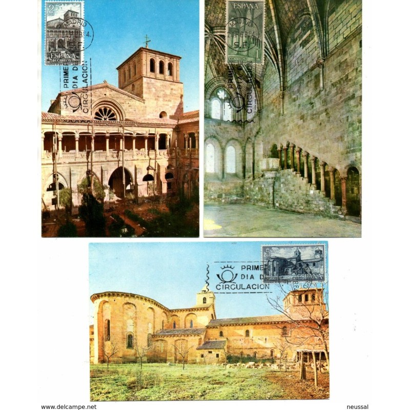 Serie n 15635 monasterio santa maria de huerta tarjetas maximas Serie n 15635 monasterio santa maria de huerta tarjetas maximas
