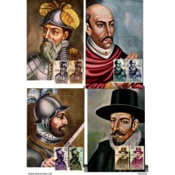 Serie n 16229 forjadores de america   tarjetas maximas