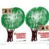 2 tarjetas  maximas matasellos diferente de congreso forestal mundial