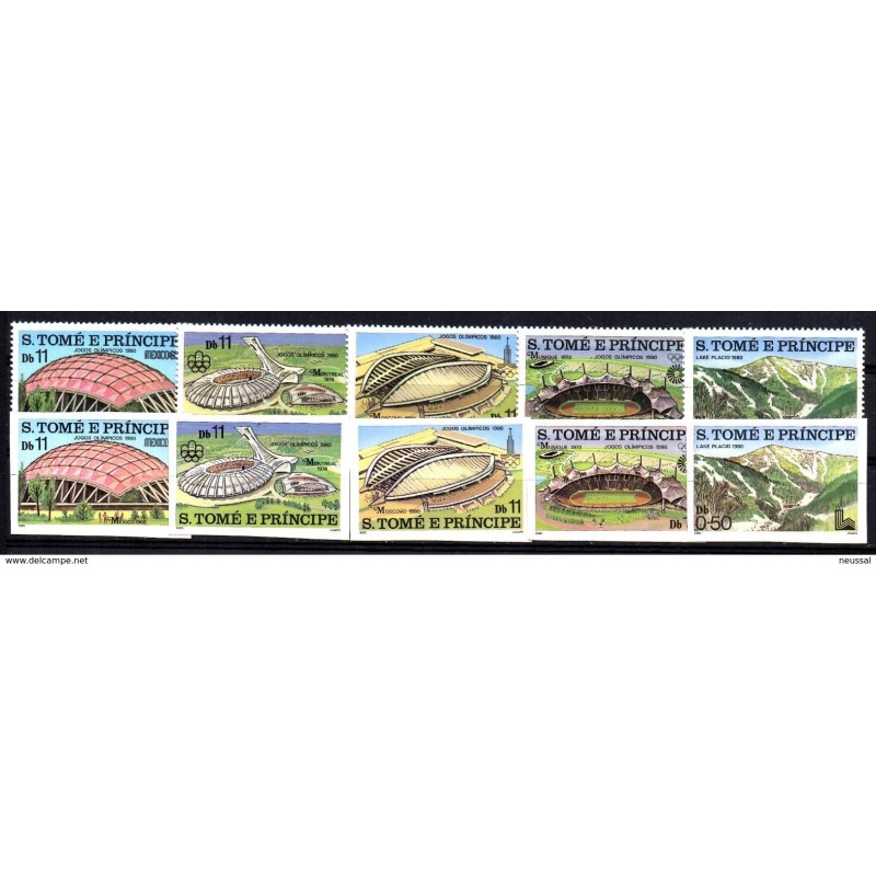 Serie n 598602 dentado y sin dentar sao tome y principe Serie n 598602 dentado y sin dentar sao tome y principe