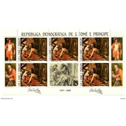 Sello en hb n 730 dentado  sao tome y principe