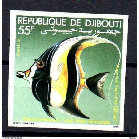 Sello n 528  sin dentar Djibouti