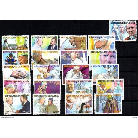 Serie  de guinee  tematica papal