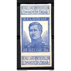 Sello n 120 sin dentar  belgica