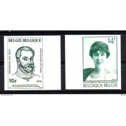 Sello n 1803 y 1820  sin dentar  belgica
