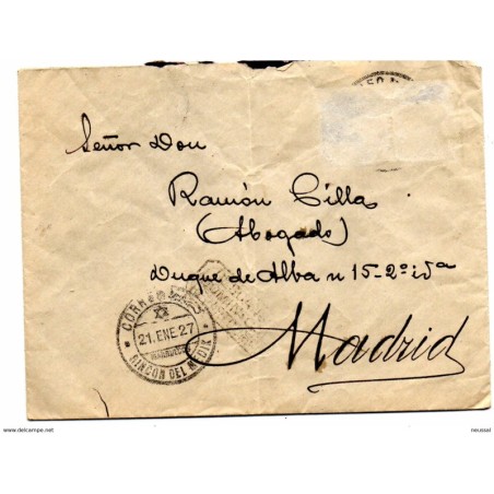 Carta con matasellos de 1927 rincon del medik