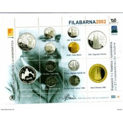Serie de 6 hb gaudi a la filatelia numismatica