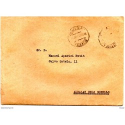 Carta de 1956 direccion albalat dels sorells del valencia CF