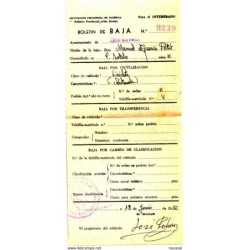 Papel da arbitrio provincial sobre rodaje de 1956 albalat de sorells