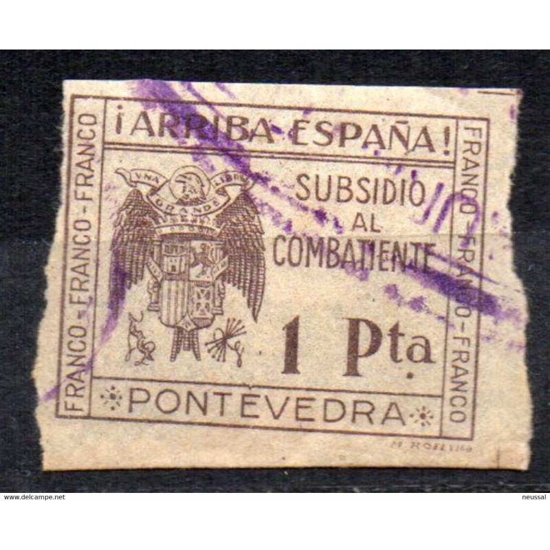 Viñeta de subsidio al combatiente de 1 pts pontevedra Viñeta de subsidio al combatiente de 1 pts pontevedra