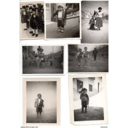 7 fotografias de niños vestidos para diferentes fiestas