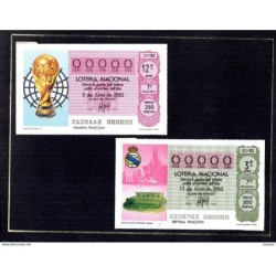 Carpeta Loteria nacional futbol 1982 numeracion ceros