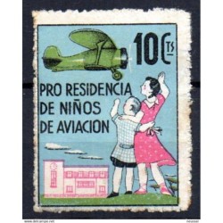 Viñeta  pro residencia de niños de aviacion