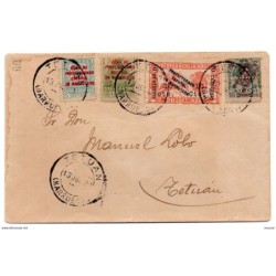 Carta con matasellos tetuan de 1920 marquillada y documentada