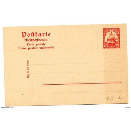 Entero postal de deutschostafrika
