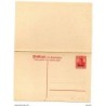 Entero postal doble  con sobrecarga de 10cents