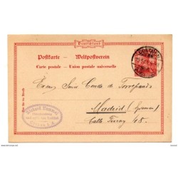 Entero postal  con matasellos de 1901